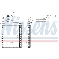 Радіатор обігрівача NISSENS 707191
