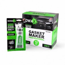 Герметик Nowax високотемпературний силіконовий прозорий 85гр NOWAX NX34309 Герметик Nowax високотемпературний силіконовий прозорий 85гр NOWAX NX34309
