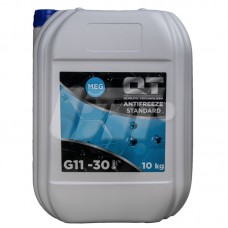 Антифриз QT MEG STANDARD -30 G11 синій 10кг QT-OIL QT5533010 Антифриз QT MEG STANDARD -30 G11 синій 10кг QT-OIL QT5533010