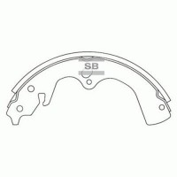 Комплект гальмівних колодок з 4 шт. барабанів SANGSIN SA018