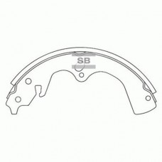 Комплект гальмівних колодок з 4 шт. барабанів SANGSIN SA018