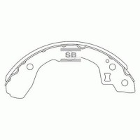 Комплект гальмівних колодок з 4 шт. барабанів SANGSIN SA053