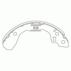 Комплект гальмівних колодок з 4 шт. барабанів SANGSIN SA053