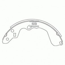 Комплект гальмівних колодок з 4 шт. барабанів SANGSIN SA079 Комплект гальмівних колодок з 4 шт. барабанів SANGSIN SA079