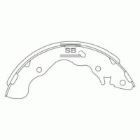 Комплект гальмівних колодок з 4 шт. барабанів SANGSIN SA128