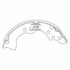 Комплект гальмівних колодок з 4 шт. барабанів SANGSIN SA131 Комплект гальмівних колодок з 4 шт. барабанів SANGSIN SA131