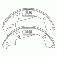 Комплект гальмівних колодок з 4 шт. барабанів SANGSIN SA169 Комплект гальмівних колодок з 4 шт. барабанів SANGSIN SA169