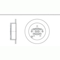 Диск гальмівний SANGSIN SD1024