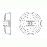 Барабан гальмівний SANGSIN SD3036