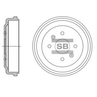 Барабан гальмівний SANGSIN SD3054
