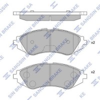 Комплект гальмівних колодок з 4 шт. дисків SANGSIN SP1077