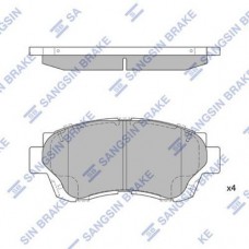 Комплект гальмівних колодок - дискові SANGSIN SP1138 Комплект гальмівних колодок - дискові SANGSIN SP1138