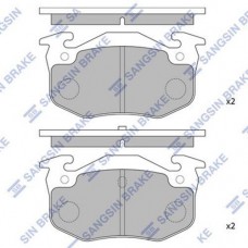Комплект гальмівних колодок з 4 шт. дисків SANGSIN SP1242