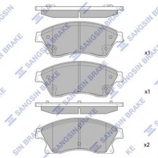 Комплект гальмівних колодок з 4 шт. дисків SANGSIN SP1362 Комплект гальмівних колодок з 4 шт. дисків SANGSIN SP1362