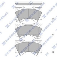 Комплект гальмівних колодок  - дискові SANGSIN SP1381