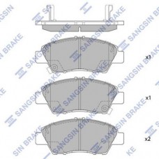 Комплект гальмівних колодок з 4 шт. дисків SANGSIN SP1463 Комплект гальмівних колодок з 4 шт. дисків SANGSIN SP1463