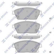 Комплект гальмівних колодок з 4 шт. дисків SANGSIN SP1480