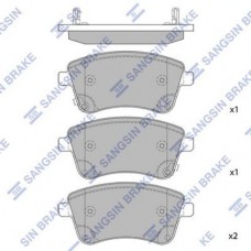 Комплект гальмівних колодок з 4 шт. дисків SANGSIN SP1515