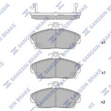 Комплект гальмівних колодок з 4 шт. дисків SANGSIN SP1571