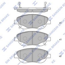Комплект гальмівних колодок з 4 шт. дисків SANGSIN SP1577