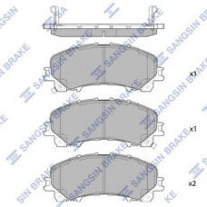 Комплект гальмівних колодок з 4 шт. дисків SANGSIN SP1714