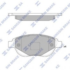 Комплект гальмівних колодок з 4 шт. дисків SANGSIN SP1826