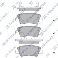 Комплект гальмівних колодок з 4 шт. дисків SANGSIN SP1845