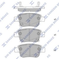 Комплект гальмівних колодок з 4 шт. дисків SANGSIN SP2184