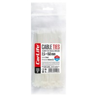 Хомути пластикові Carlife білі 2,5x150 100шт CARLIFE W2.5x150