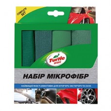 Набір мікрофібр Turtle Wax для зовнішнього полірування авто 4шт TURTLE WAX X9314 Набір мікрофібр Turtle Wax для зовнішнього полірування авто 4шт TURTLE WAX X9314