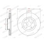 Гальмівний диск FERODO DDF3021C