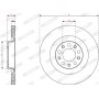 Гальмівний диск FERODO DDF3038C