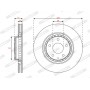 Гальмівний диск FERODO DDF3070C