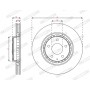 Гальмівний диск FERODO DDF3070C