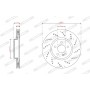 Гальмівний диск FERODO DDF3081C