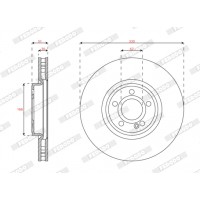 Гальмівний диск FERODO DDF3109C-1