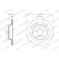 Гальмівний диск FERODO DDF3181C