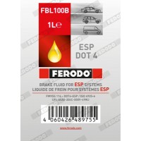 Гальмівна рідина гідравлічна Ferodo (DOT 4 ESP) 1л FERODO FBL100B